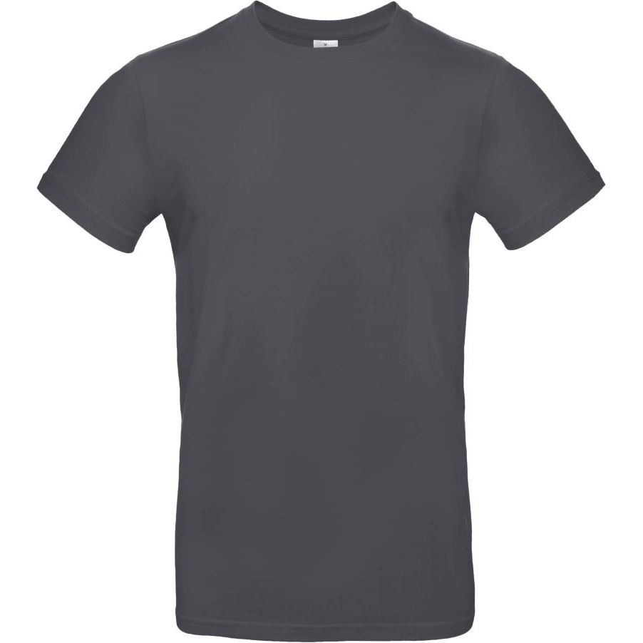 Pánské tričko B&C E190 - tmavě šedé, L