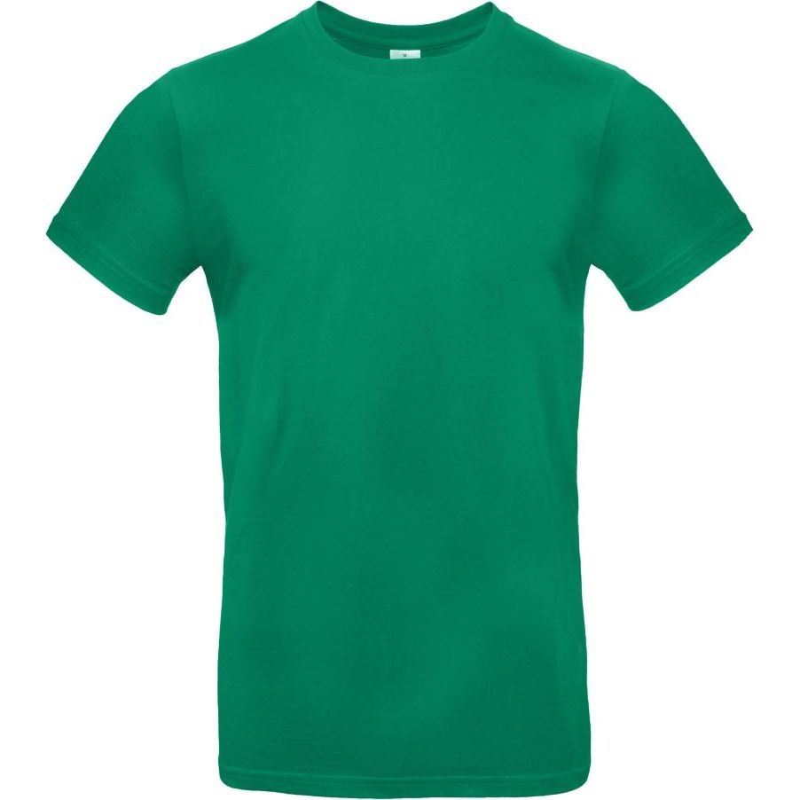 Pánské tričko B&C E190 - středně zelené, XL