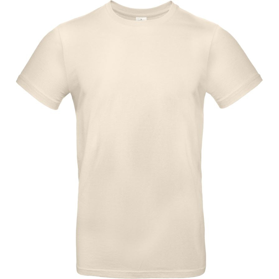 Pánské tričko B&C E190 - béžové, 3XL