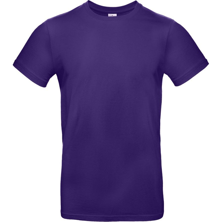 Pánské tričko B&C E190 - středně fialové, 3XL