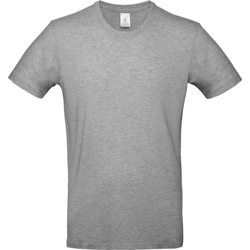Pánské tričko B&C E190 - středně šedé, L