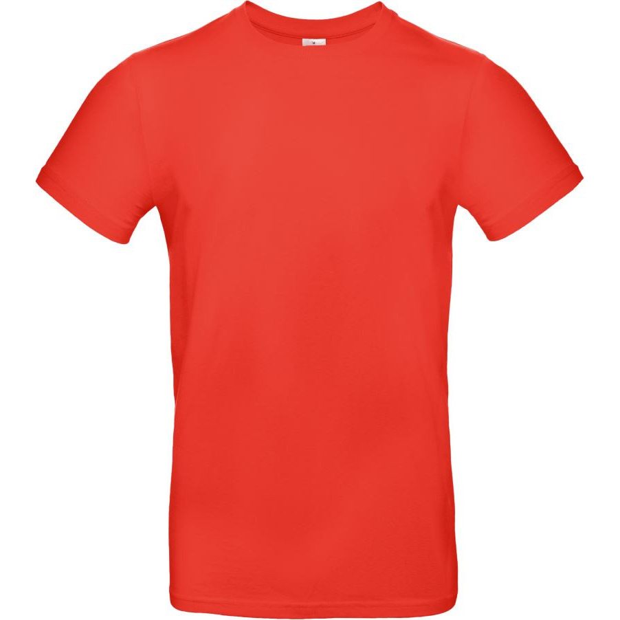 Pánské tričko B&C E190 - středně oranžové, XS