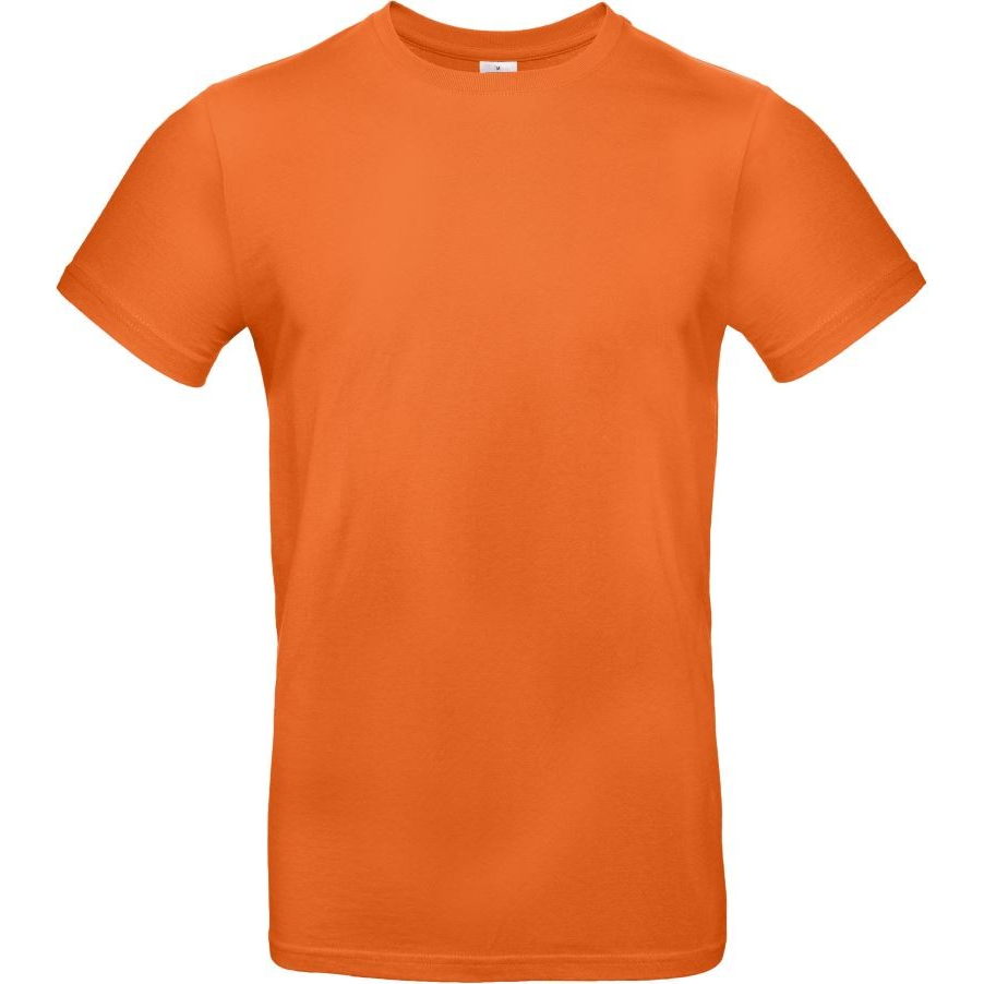 Pánské tričko B&C E190 - tmavě oranžové, XS