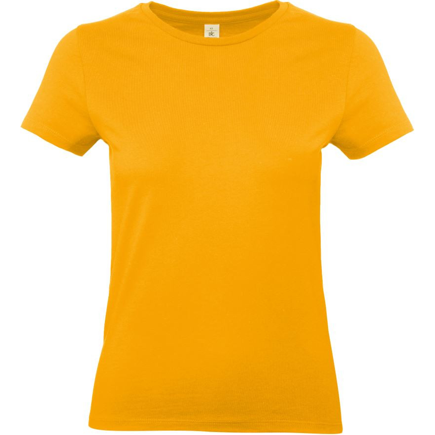 Dámské tričko B&C E190 - tmavě žluté, XL