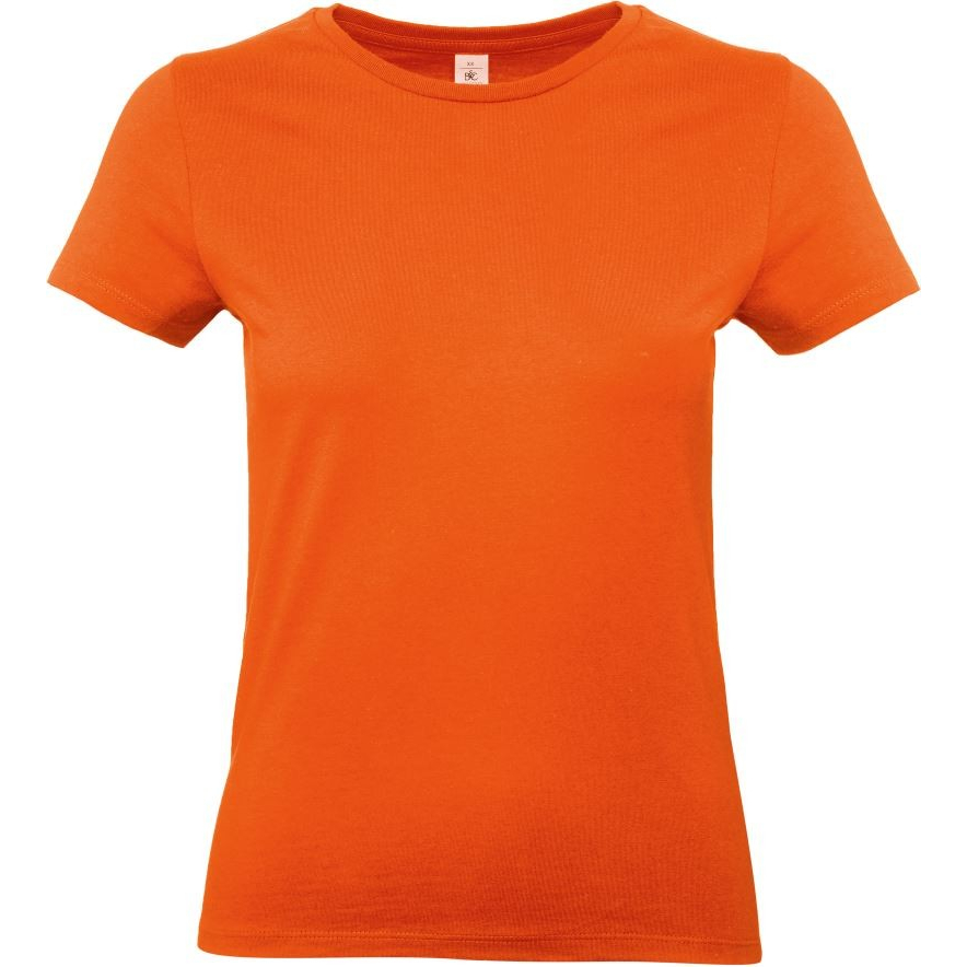 Dámské tričko B&C E190 - oranžové, XXL