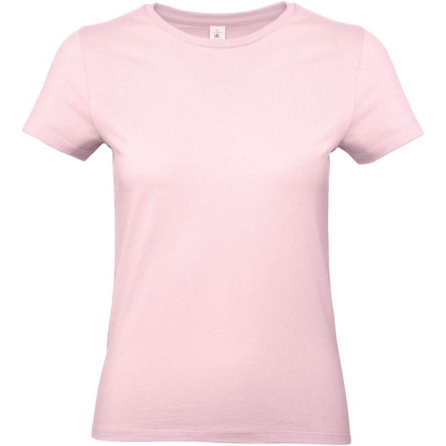 Dámské tričko B&C E190 - světle růžové, XL