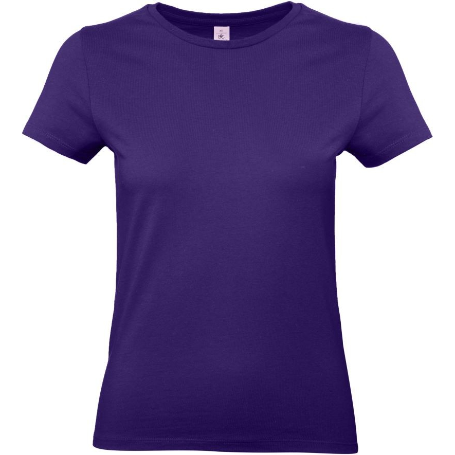 Dámské tričko B&C E190 - středně fialové, S