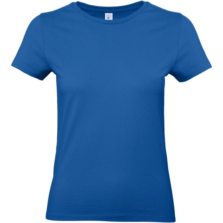 Dámské tričko B&C E190 - modré, XXL