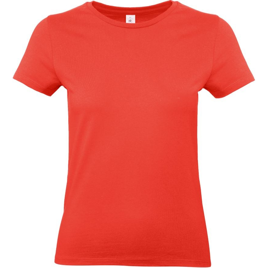 Dámské tričko B&C E190 - světle oranžové, M