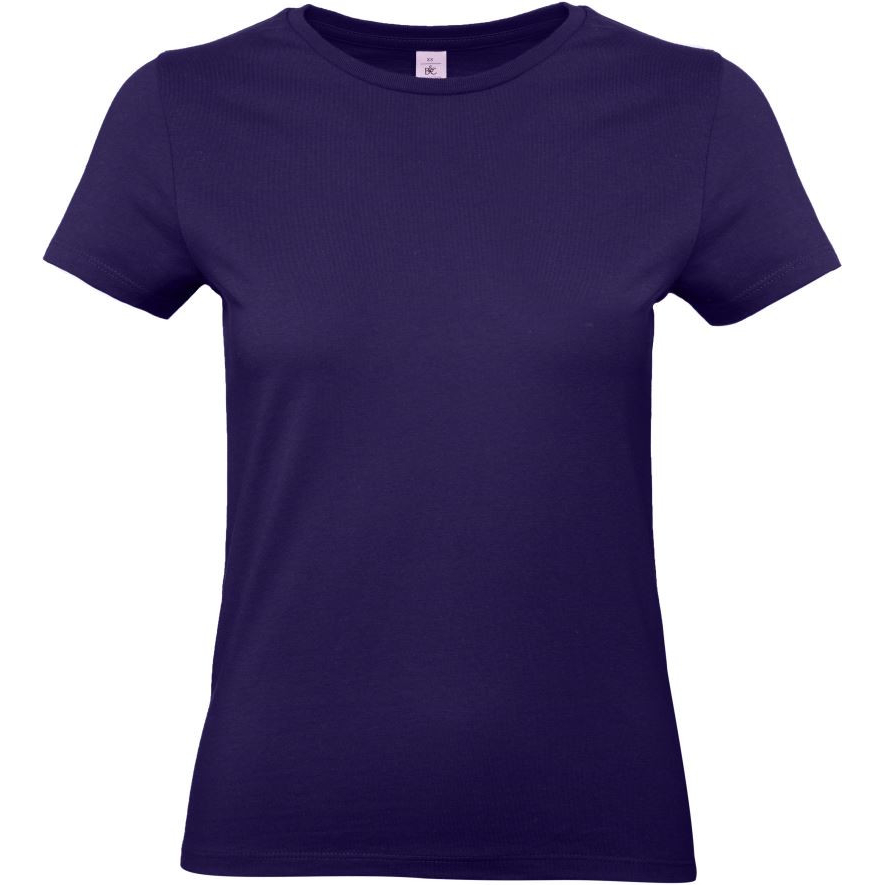 Dámské tričko B&C E190 - tmavě fialové, M