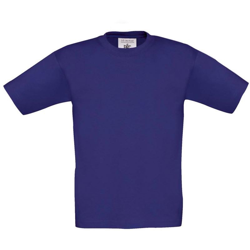 Dětské tričko B&C Exact 190 - fialové, 9-11 let