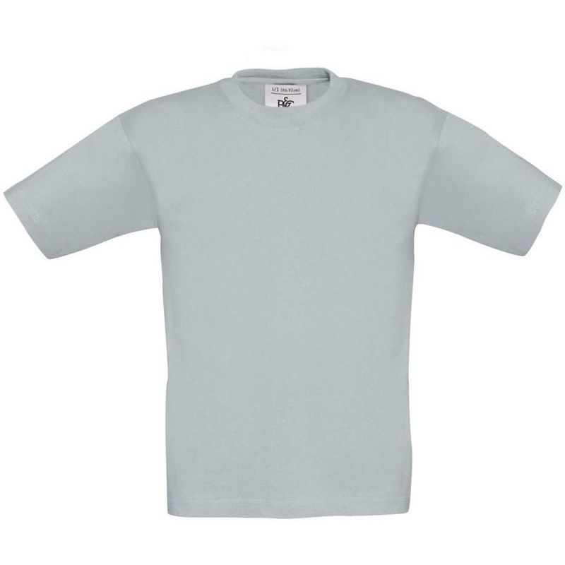Dětské tričko B&C Exact 190 - světle šedé, 9-11 let