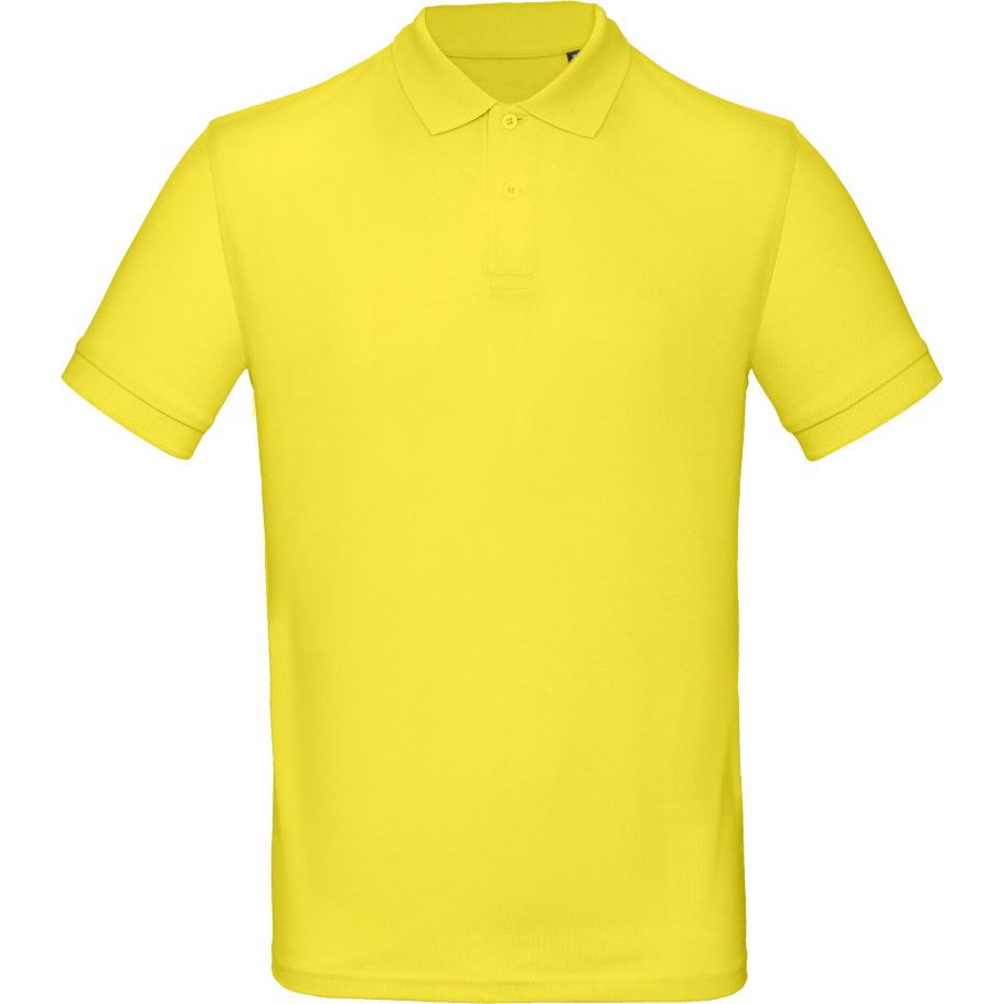 Pánská polokošile B&C Inspire Polo - žlutá, XL