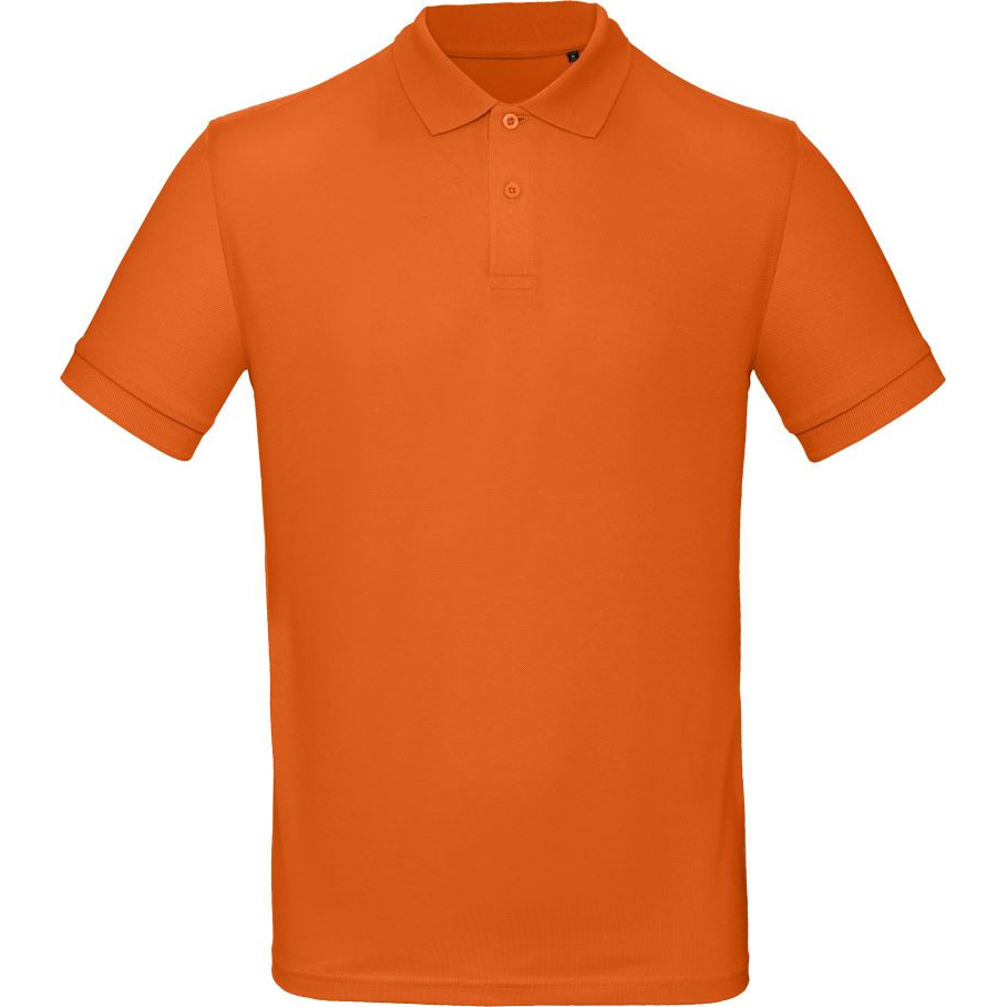 Pánská polokošile B&C Inspire Polo - středně oranžová, XL