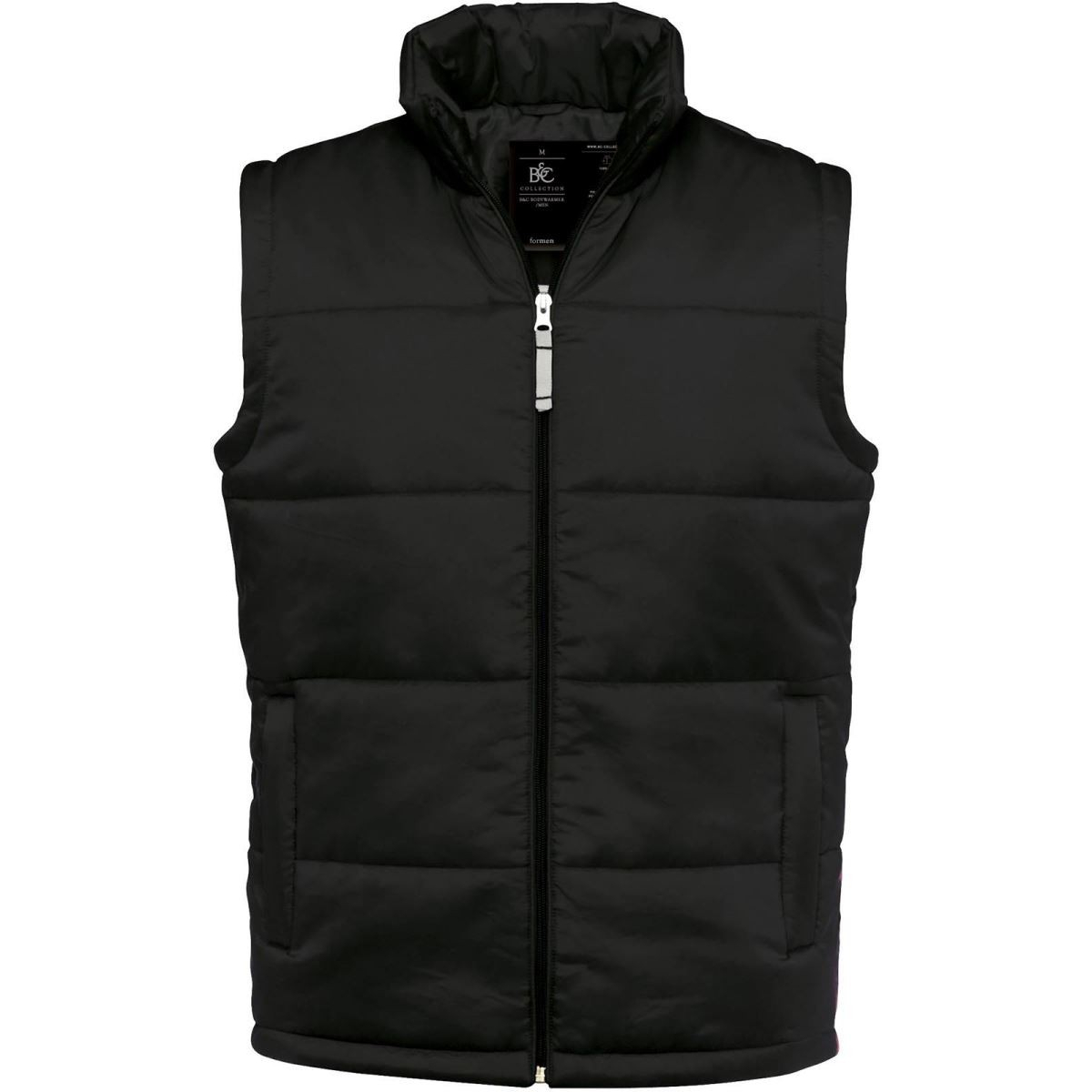 Pánská vesta B&C Bodywarmer - černá, 3XL