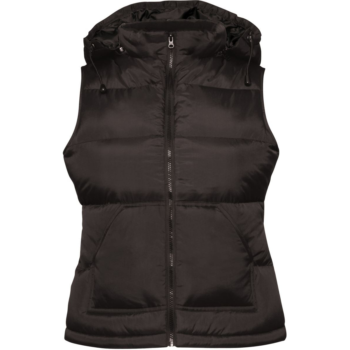 Dámská vesta s kapucí B&C Zen + - černá, XL
