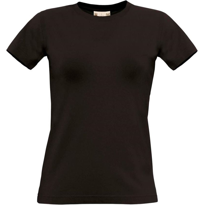 Dámské tričko B&C Biosfair Tee - černé, L