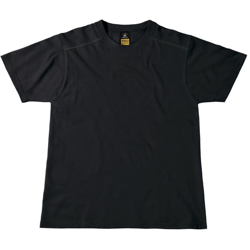 Pánské pracovní tričko B&C Perfect Pro - černé, XL