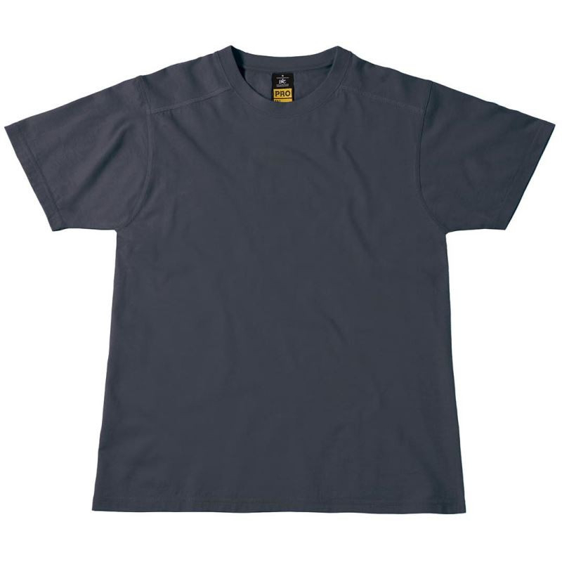 Pánské pracovní tričko B&C Perfect Pro - tmavě šedé, XL