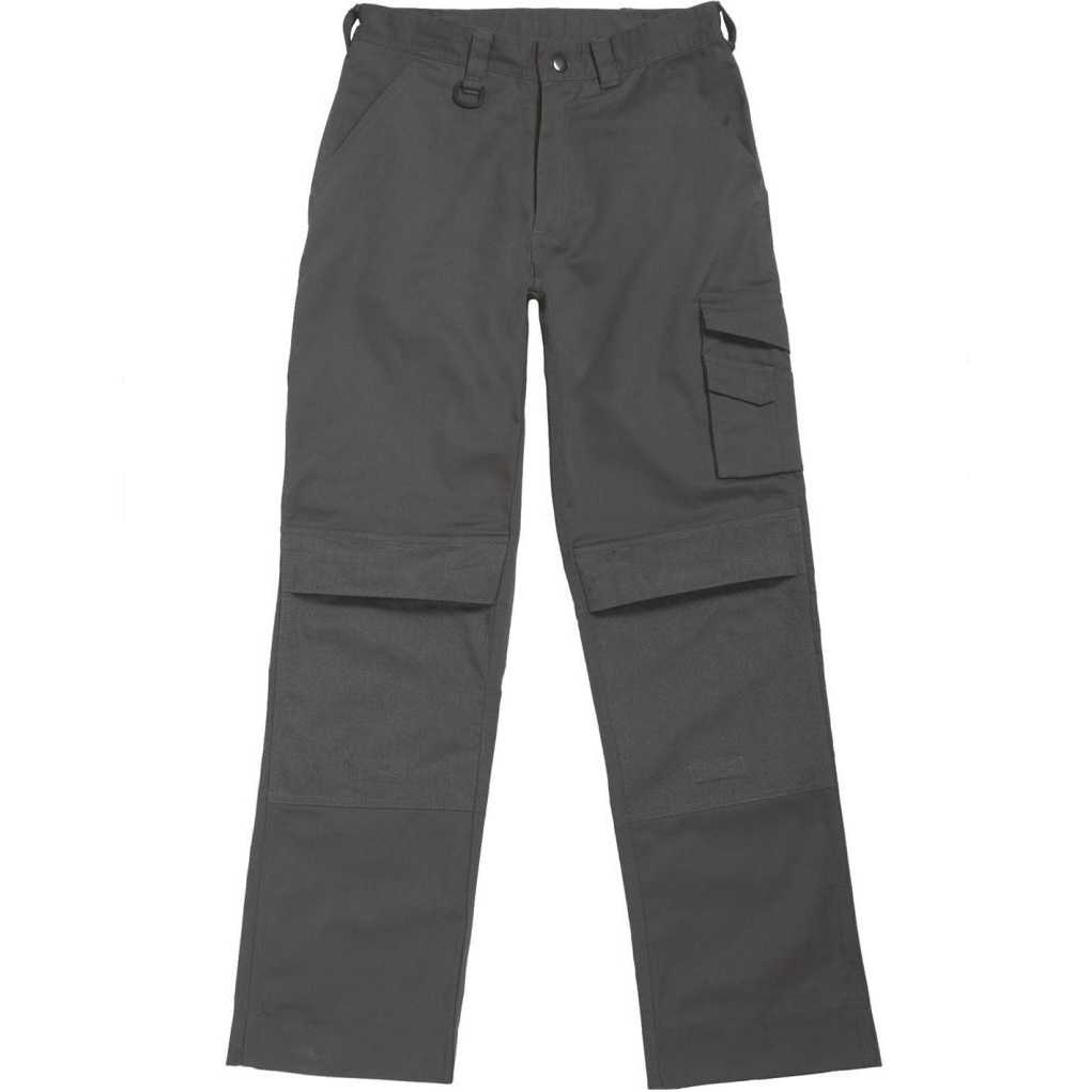 Pánské pracovní kalhoty B&C Universal Pro - šedé, 52