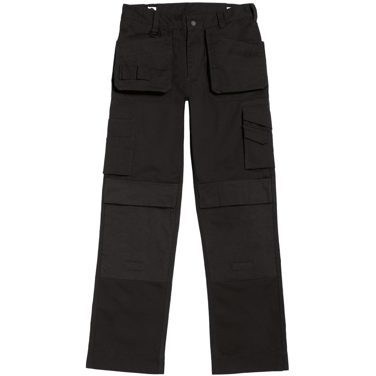 Pánské pracovní kalhoty B&C Performance Pro s multi-kapsami - černé, 52