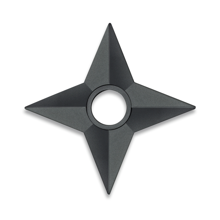 Hvězdice házecí gumová Albainox Training 4 Star - černá