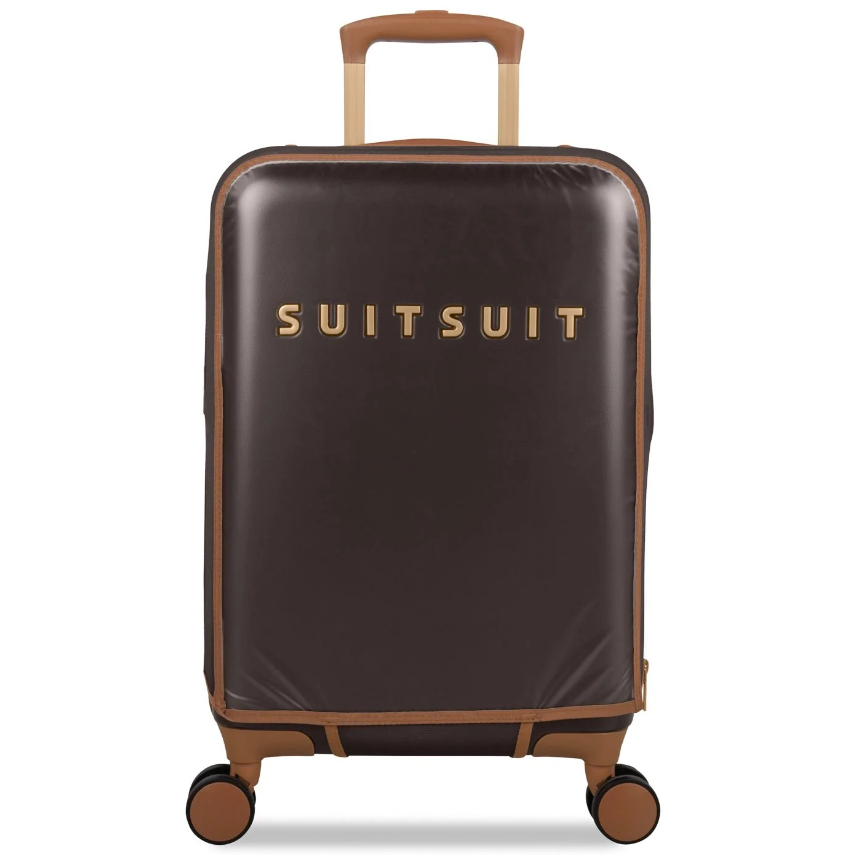 Obal na kufr Suitsuit Fab Seventies S 48x35x20 - tmavě hnědý