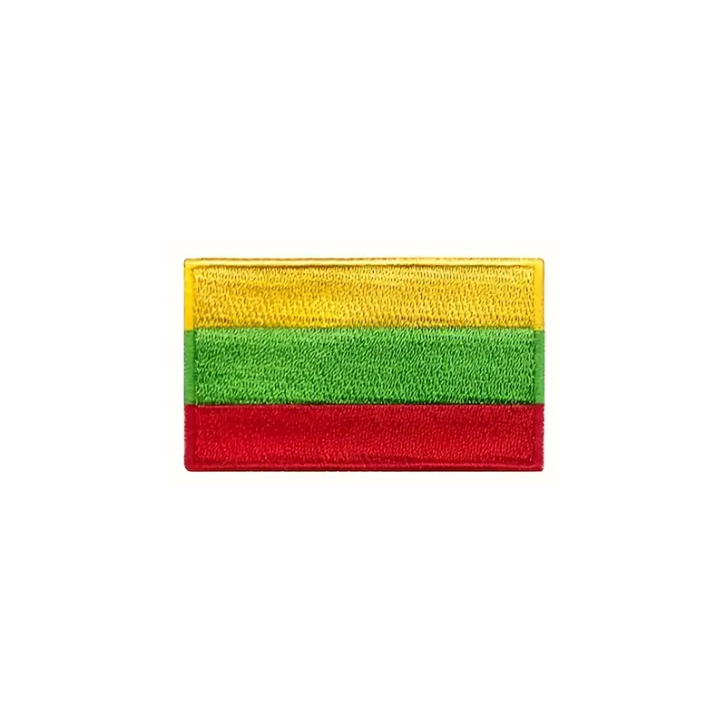 Nášivka nažehlovací vlajka Litva 6,3x3,8 cm - barevná