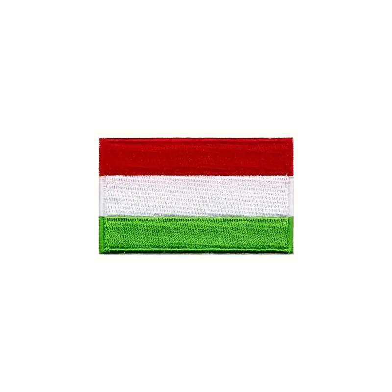 Nášivka nažehlovací vlajka Maďarsko 6,3x3,8 cm - barevná