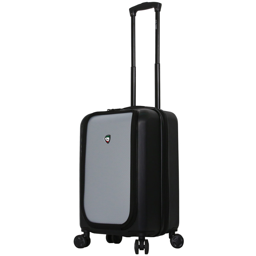 Cestovní kufr Mia Toro 41-51L - černý-stříbrný