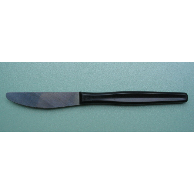 Nůž jídelní hliníkový AČR - černý-stříbrný