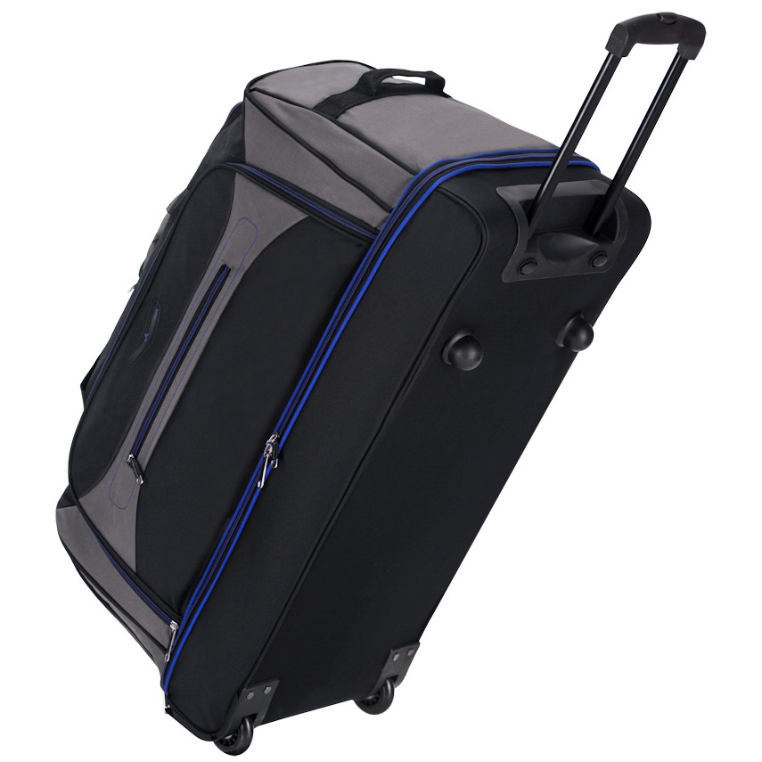 Cestovní taška na kolečkách Sirocco - šedá-modrá