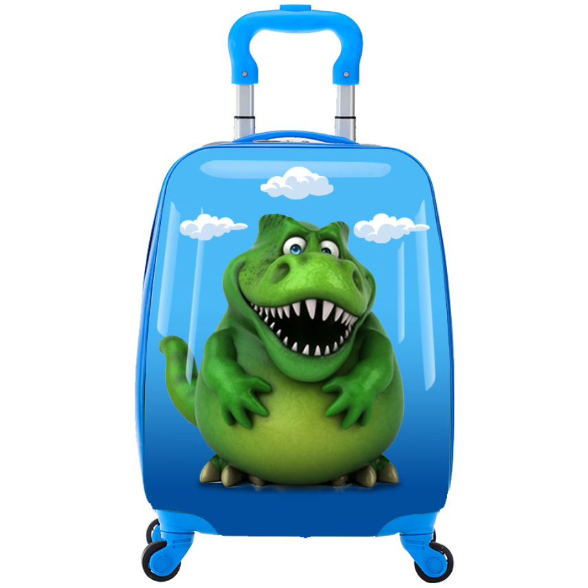 Dětský kufr Tucci Kids T-Rex 25 L - modrý