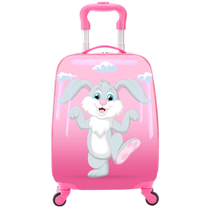 Dětský kufr Tucci Kids Bunny 25 L - růžový