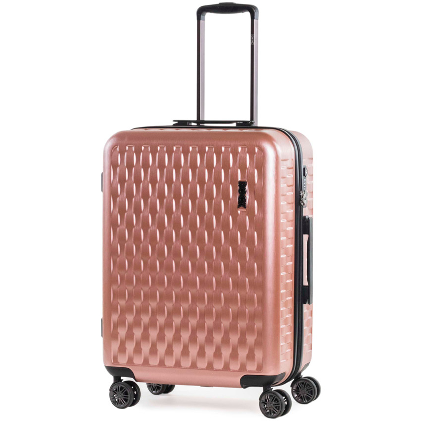 Cestovní kufr Rock 0192/3 63 L - růžový