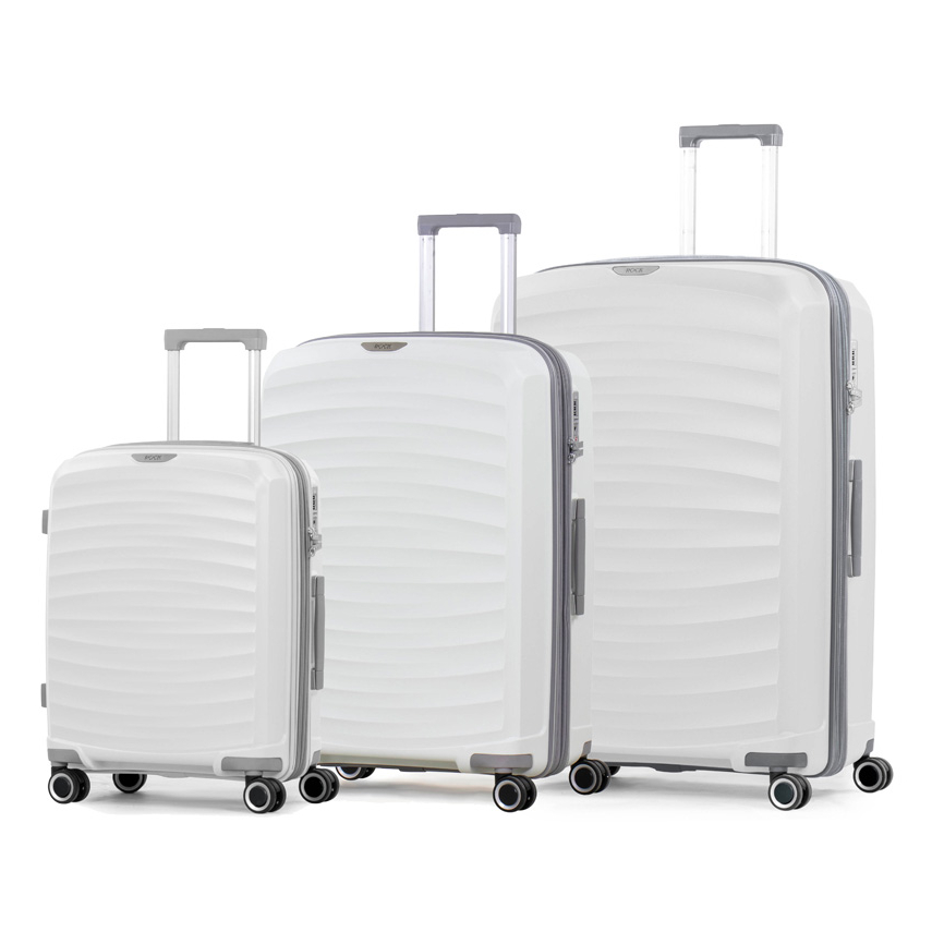 Sada cestovních kufrů Rock 0212/3 35-120 l - bílé