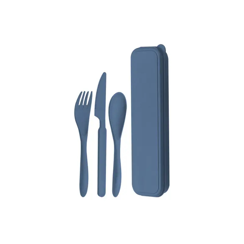 Jídelní příbor v krabičce Bist (nůž, vidlička, lžíce) - navy
