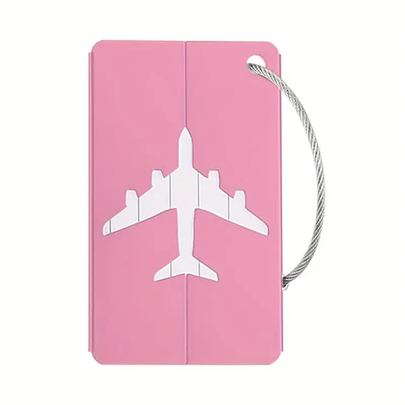 Hliníková visačka na zavazadlo Bist Air - růžová