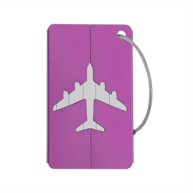 Hliníková visačka na zavazadlo Bist Air - fialová