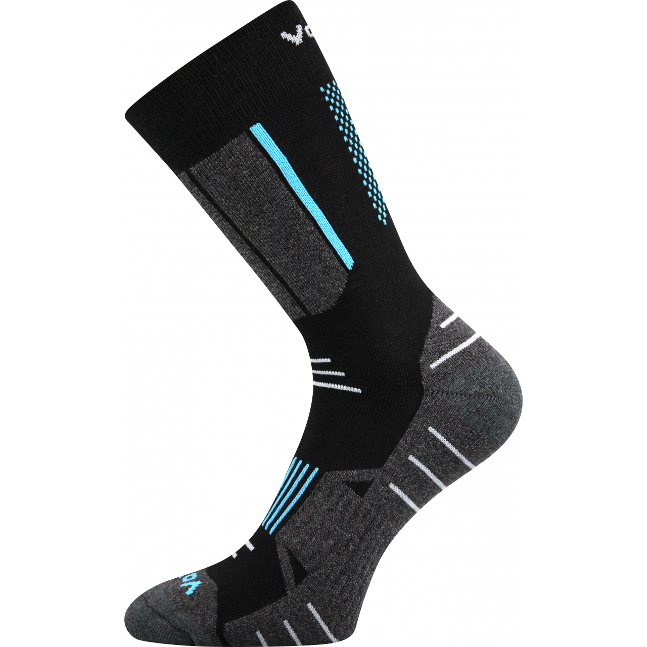 Ponožky turistické Voxx Avion - černé-šedé, 43-46