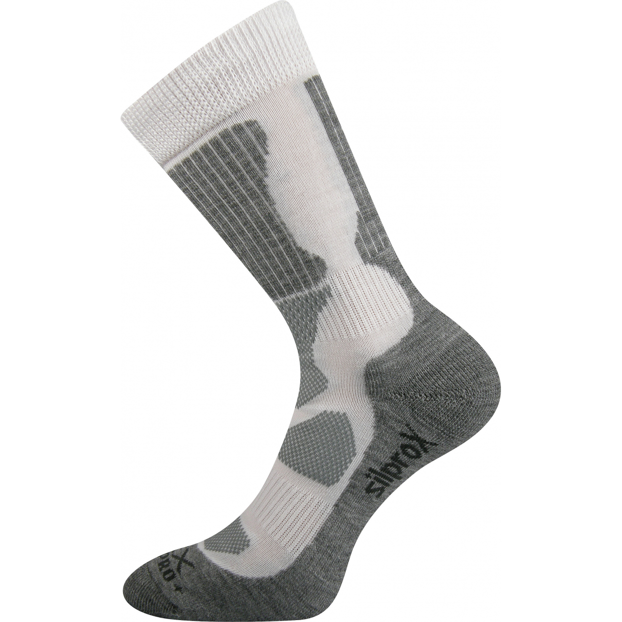 Ponožky sportovní Voxx Etrex - bílé-šedé, 43-46
