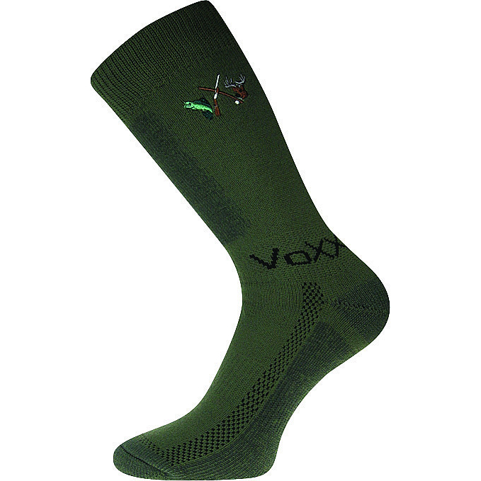 Thermo lovecké ponožky Voxx Lander - tmavě zelené, 43-45