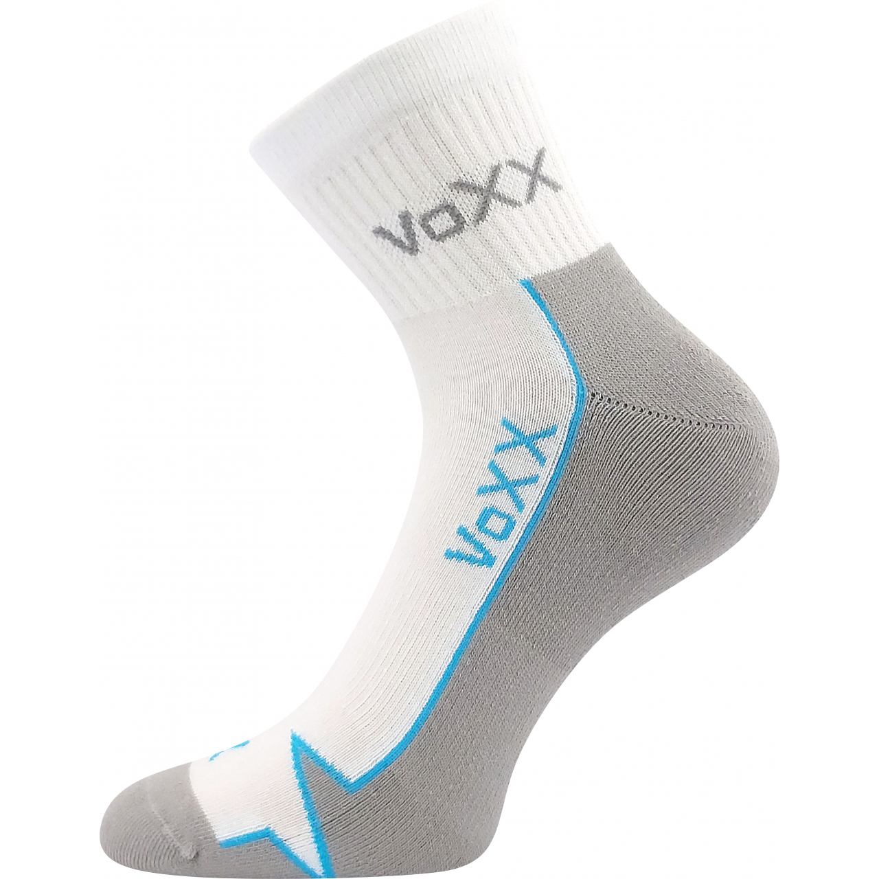 Ponožky sportovní Voxx Locator B - bílé-šedé, 39-42