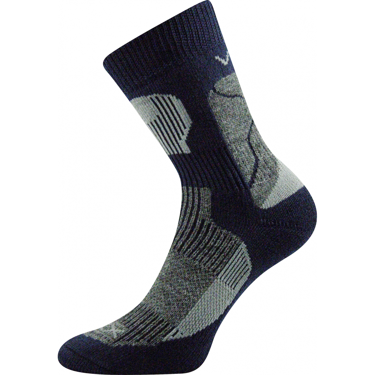 Ponožky unisex termo Voxx Treking - tmavě modré-šedé, 35-37
