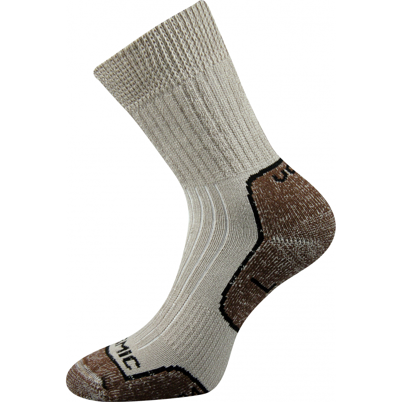 Ponožky unisex termo Voxx Zenith L + P - béžové-hnědé, 38-39