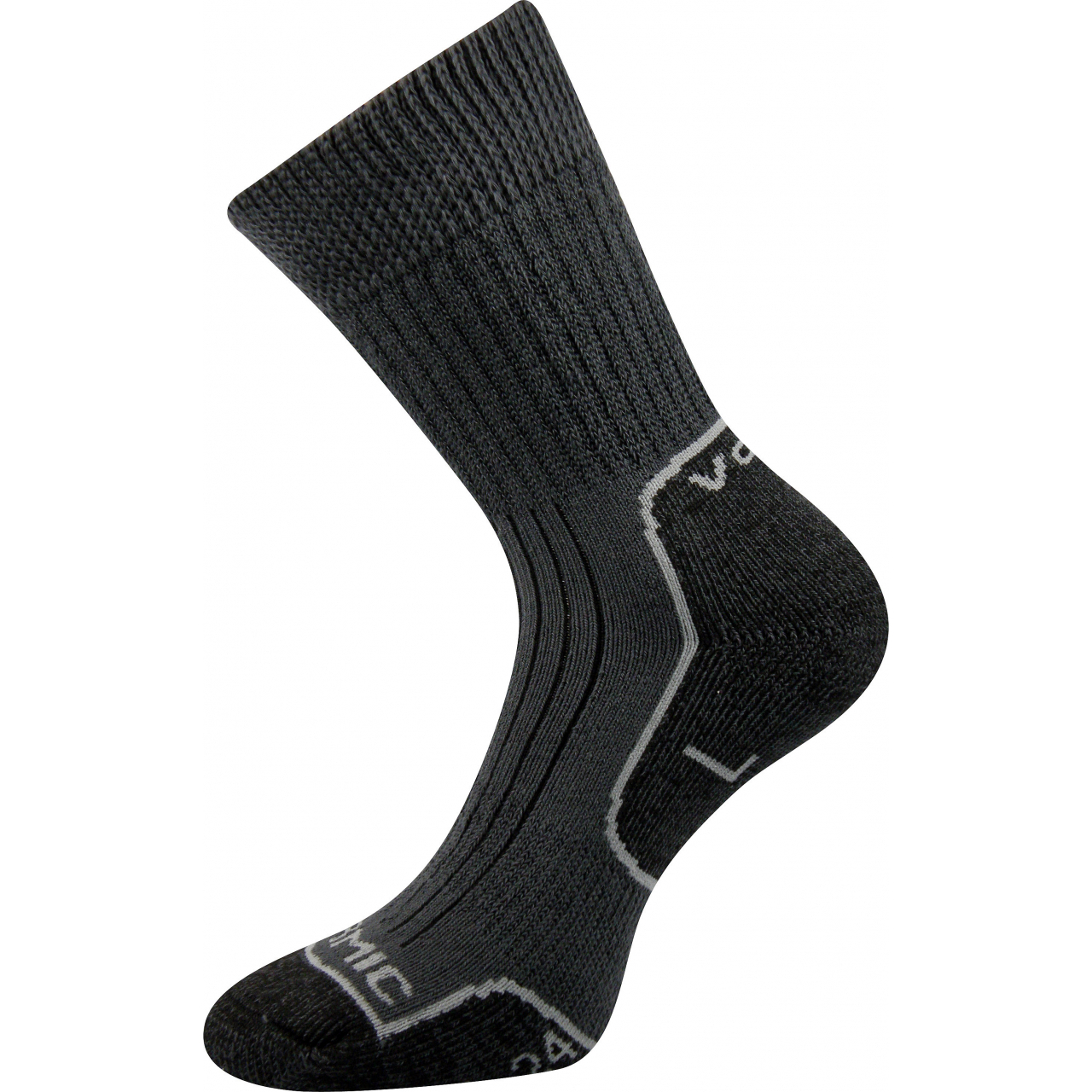 Ponožky unisex termo Voxx Zenith L + P - tmavě šedé-černé, 43-45