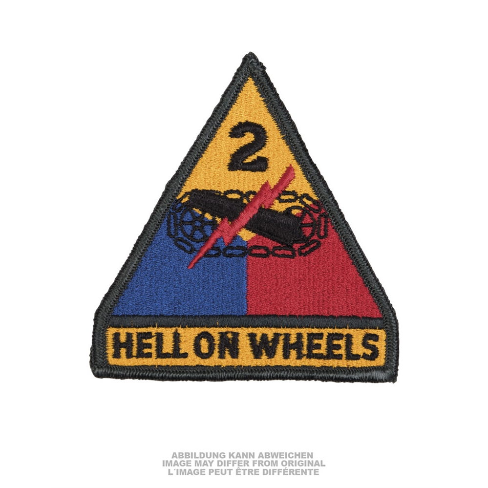 Nášivka US 2nd Army Division Hell on Wheels - barevná