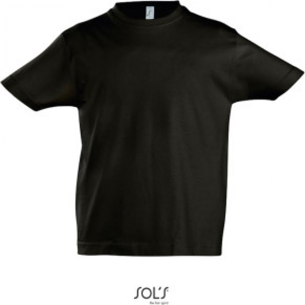Dětské tričko krátký rukáv Sols - černé, 7-8 let
