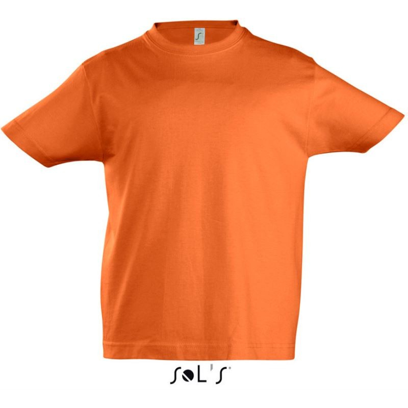 Dětské tričko krátký rukáv Sols - oranžové, 7-8 let