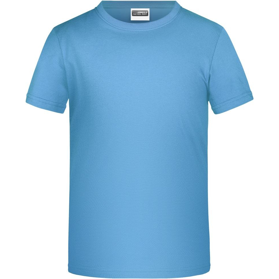 Dětské tričko krátký rukáv James & Nicholson - světle modré, M